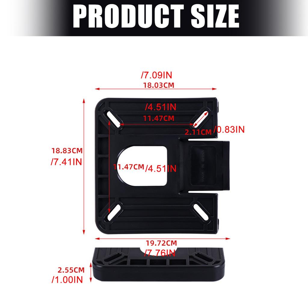 Simple Install ABS Plastic Boat Seat Base With Quick Disconnect Function For Pontoon And Fishing Boats