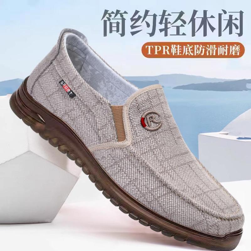 Neue Stoffschuhe Fahrerschuhe atmungsaktive Freizeitschuhe bequeme Papa-Stoffschuhe