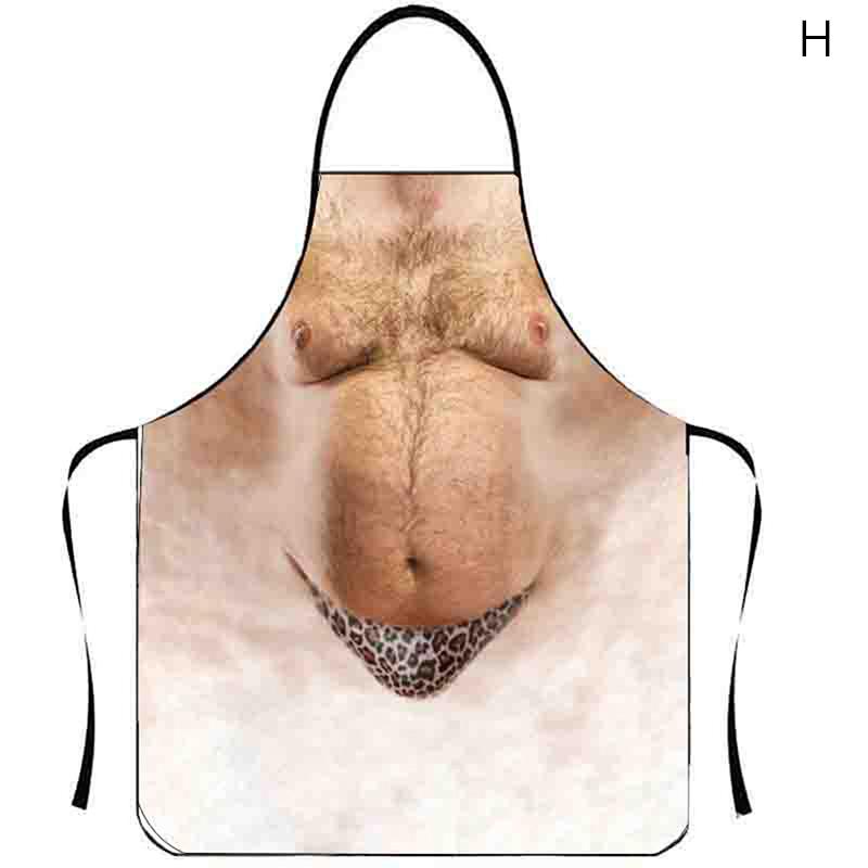 Muscle Man Sexy Woman Funny Kitchen Aprons For Woman Home Decoration Gifts