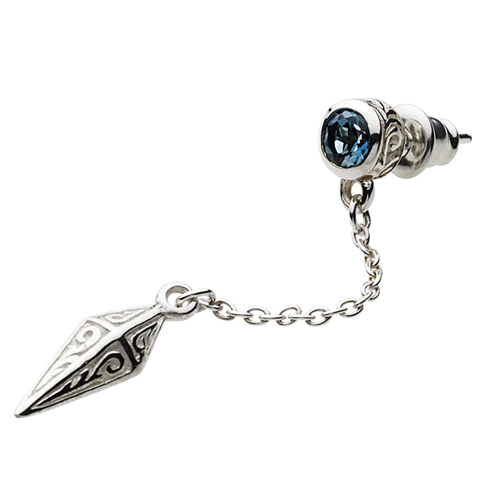 

Серьги-гвоздики Arabesque Dagger с голубым топазом London, серебро 925 пробы fe0164 [Figmart] [Серебряные аксессуары]
