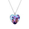Anime K-pop Demon Heart Shape Pendant Necklace Cartoon Character Idol Jewelry Gifts