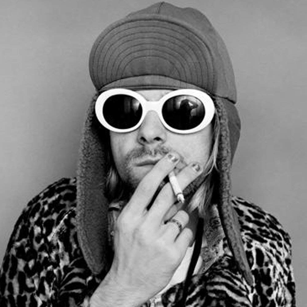 [Gafas Gafas Gafas] Diseñado para personas japonesas Gafas de Sol Redondas Grunge, Ovaladas, Grandes, Montura Grande, Blancas 673-wh