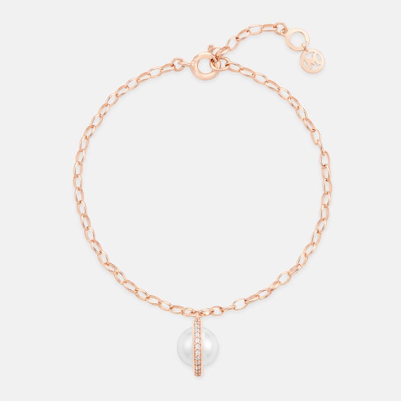 METROCITY JEWELRY 1992 PERLA Sterling Silver Rose Bracelet A251SB2754RPH