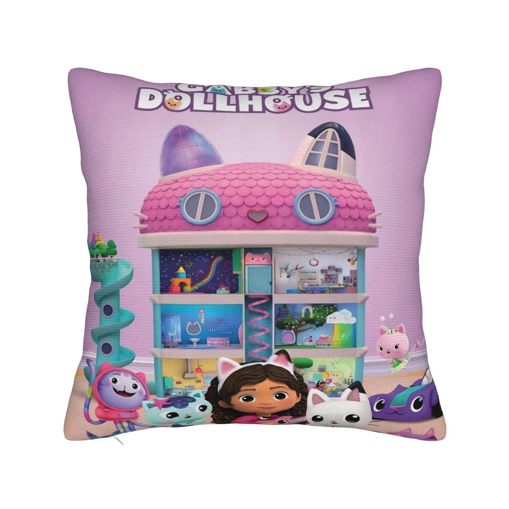 Decorative Pillow Covers G-Gabbys Girl Dollhouse Merch Living Room  Throw Pillow Case Cover Square Multi Size