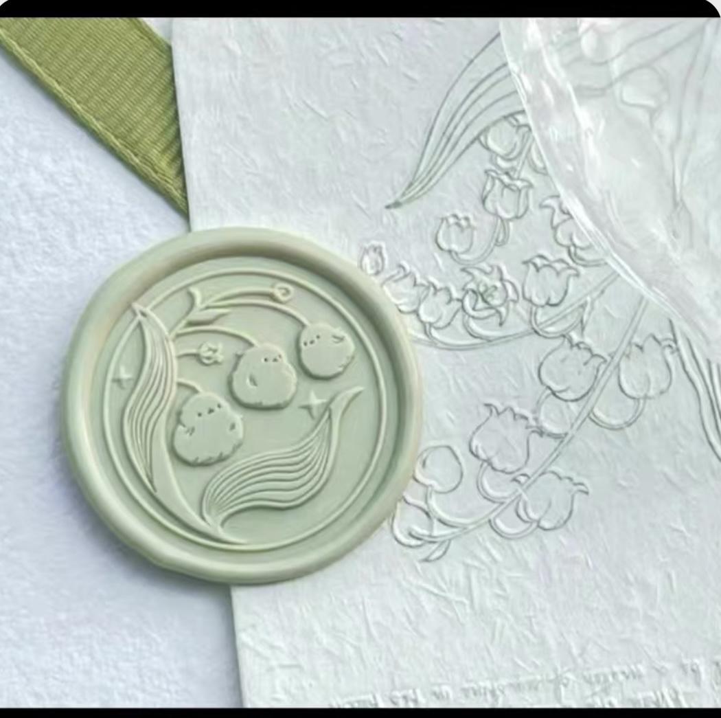 Bronze Fire Seal Embossed Pearl Wedding Vintage Stationery Business Supplies Student Stamp Teaching Seal Cultural Goods