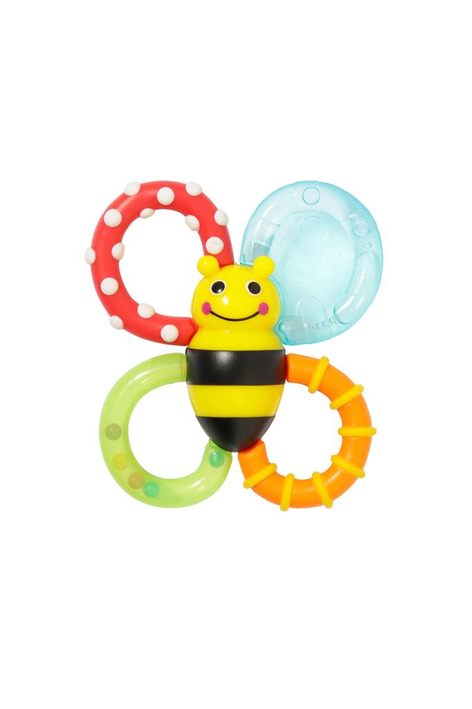 SASSY Sassy ABS Teething Rattle for Babies 3 Months and Various and Fun Up, Cooling, Textures, Bumble, Bites, (TYSA80679)
