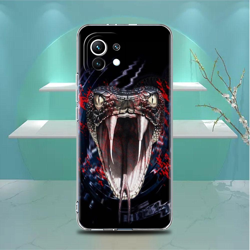 Clear Case For Xiaomi Mi Poco X3 NFC M3 Pro F3 F1 11 Lite 12 Note 10 11T 9T Transparent Phone Cover Lion Tiger Wolf