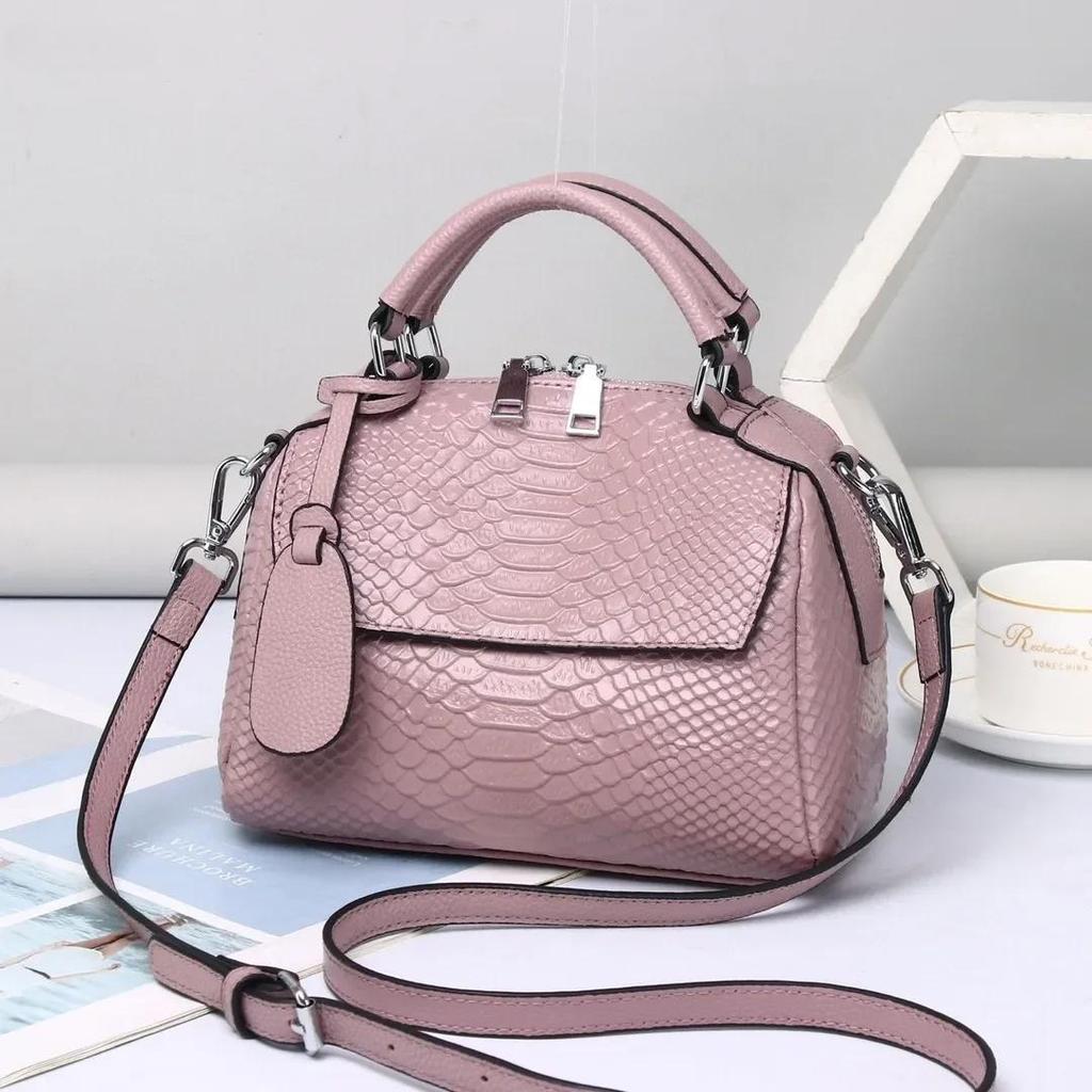Borsa in Vera Pelle di Mucca da Donna Nuova alla Moda Borsa Trendy Alta Qualità da Donna a Singola Spalla Borsa a Tracolla Pelle Morbida