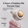 USB Hanging Neck Fan Portable Mute Mini Clip Hanging Waist Electric Fan 900mah Leafless Fan 3 Speeds for Outdoor Camping Fishing