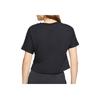 Nike Large Logo Print Sports Round Neck Short Sleeve T-Shirt Women Tops Black DB3873-010