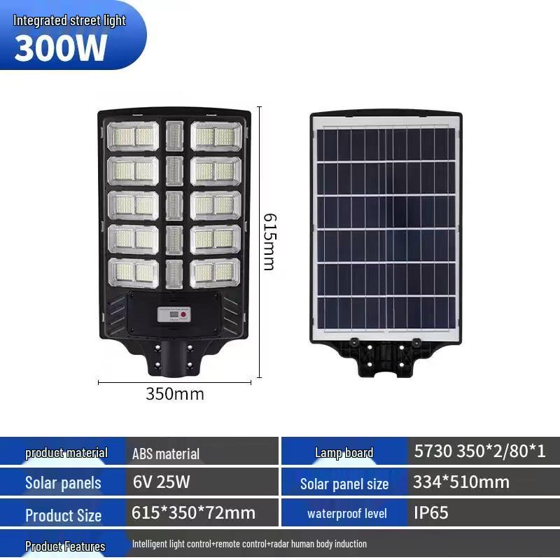 Integrated Solar LED Street Light with Radar Sensor