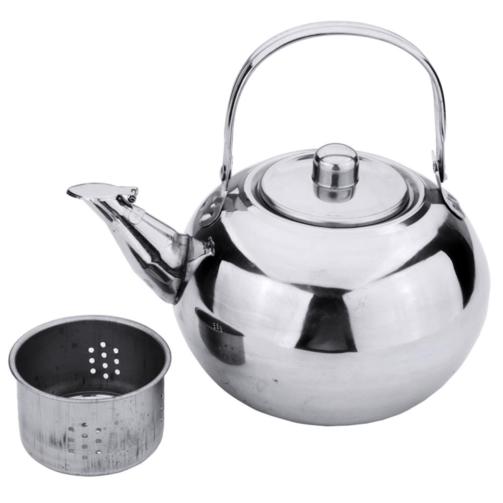 Stainless Steel Teapot Boiling Water Coffee Tools Dinnerware Filter Tea For Coffee Tea Home Kitchen Brand New High Quality