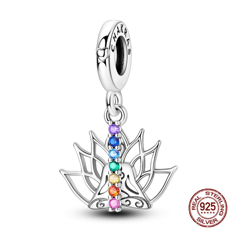 Fit Original 925 Bracelet Magic Star Plate Angel Moon Tree of Life Charms DIY Jewelry Making Women Gift 100% 925 Silver