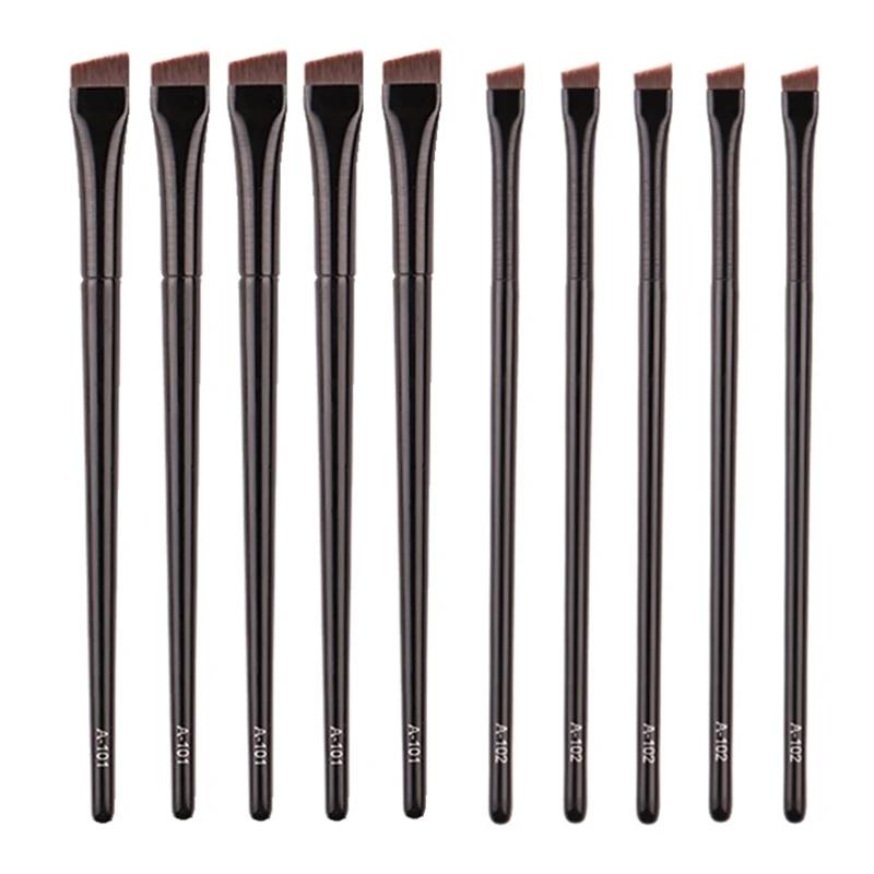 5 Pcs Brow Contour Makeup Brushes Eyebrow Eyeliner Brush Professional Super Thin Angled Liner Eye Brush Make Up Tools