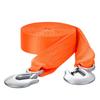 ATV Tow Strap with Hooks, 50.8 Mm X 6.1 M, 7711 Kg Capacity, Durable Recovery Rope with Security Hooks for Trucks and Vehicles