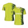 Magliette da Calcio alla Moda con Grafica della Bandiera del Senegal per Uomo Tendenze 3D Stampa Emblema Nazionale Magliette Sportive Ampie Traspiranti