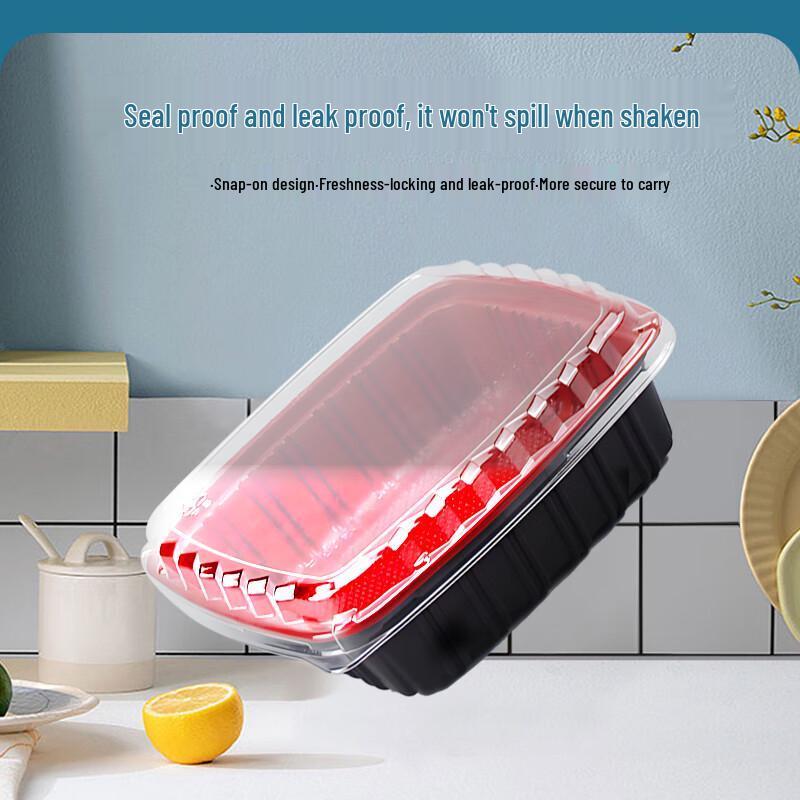 XinPaike 750ml Rectangular Disposable Lunch Box (300 Sets)