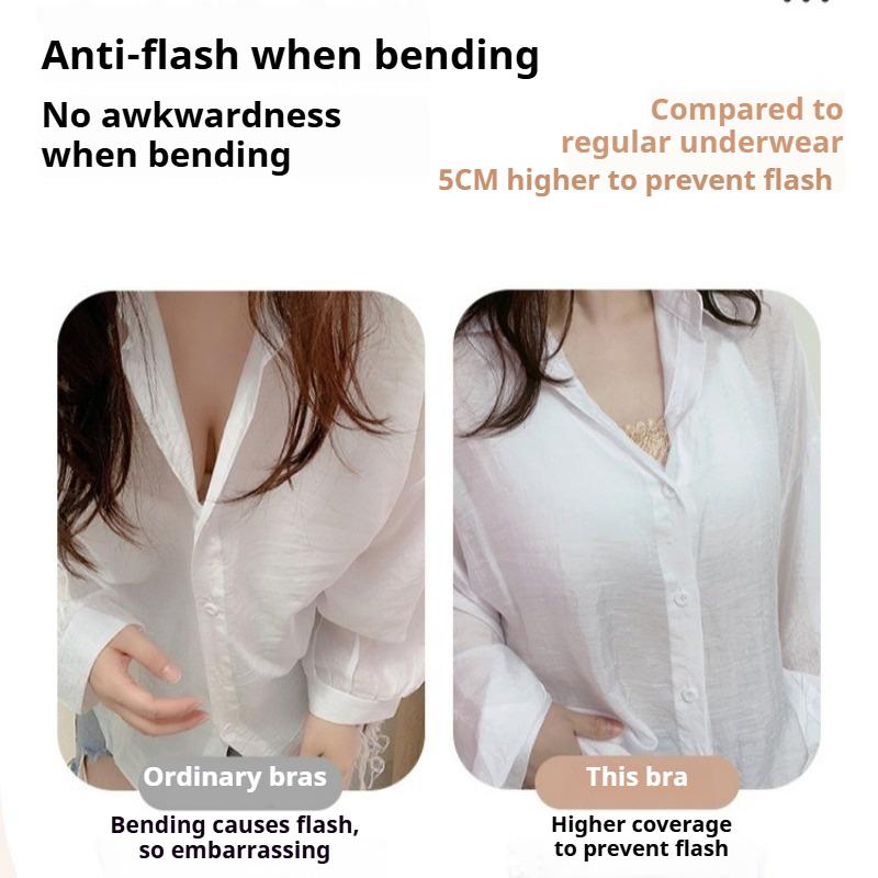 Seamless Foundation Bra for Women Push-up and Shaping Bra Side Boob Reduction and Anti-sagging Bra Makes Large Breasts Appear Smaller