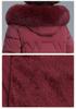 2025 Women's Stylish Hooded Mid-Length Winter Coat: Warm, Cotton-Padded Jacket for Middle-Aged and Elderly