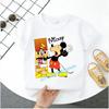 New Mickey Minnie childrens pure cotton shortsleeved boys sports shirt girls casual top with cartoon print summer Tshirt