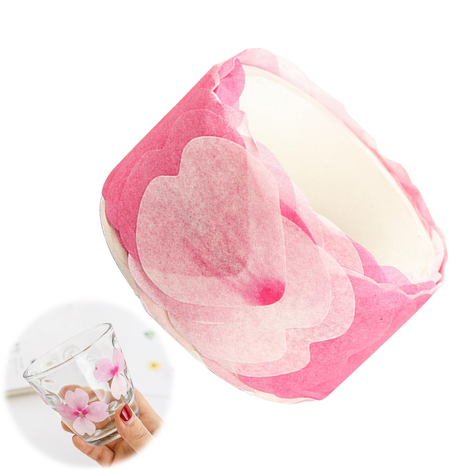 

Sakura Petal Masking Masking Roll Sakura Sticker Stylish Sakura DIY Washi Paper Paper Masking Washi Tape Tape, Tape, Tape, Design, Decoration, розовый
