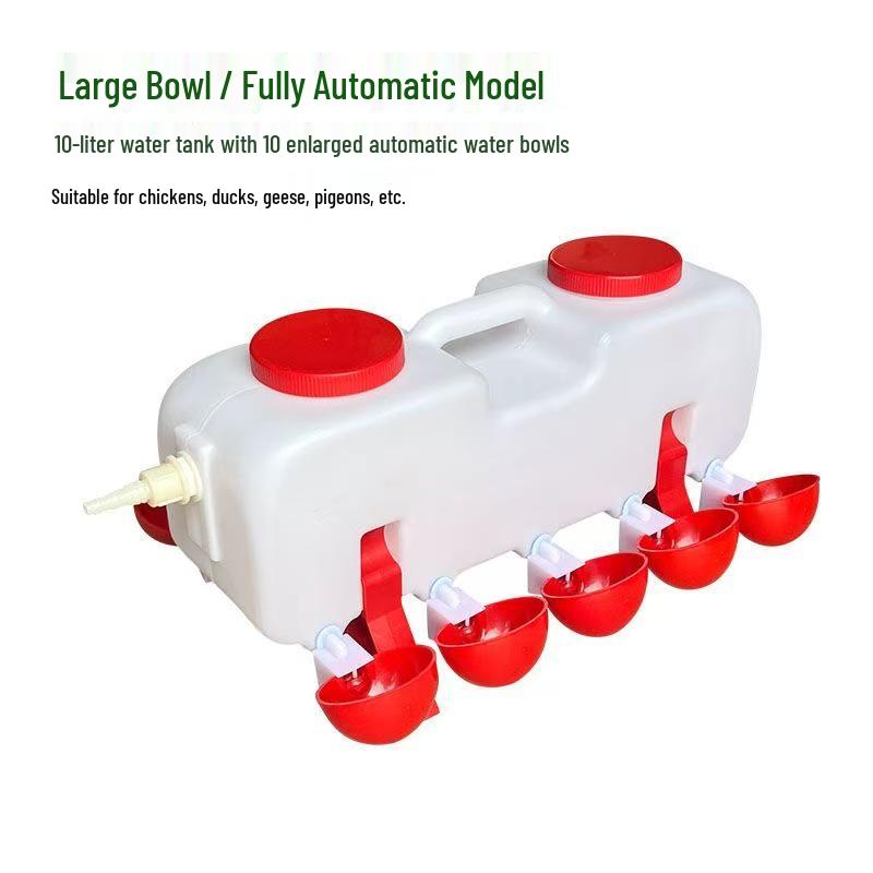 

Automatic Free-Range Poultry Drinker Bowl for Chickens, Ducks, & Geese