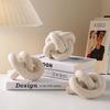 Creative Sandstone Knot Sculpture Accessories Home Livingroom Table Statue Decoration Study Bookshelf Desktop Figurine Ornaments