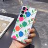 Bold Color Block Rose Pattern Case for Samsung Galaxy S26 S25 S24 S23 S22 S21 S20 FE Plus Soft TPU Slim Fit Shockproof Cover