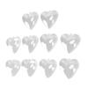 5Pcs Clear Fillable Ball Transparent Heart Shape Plastic Ornaments for DIY Crafts Christmas Tree BirthdayS