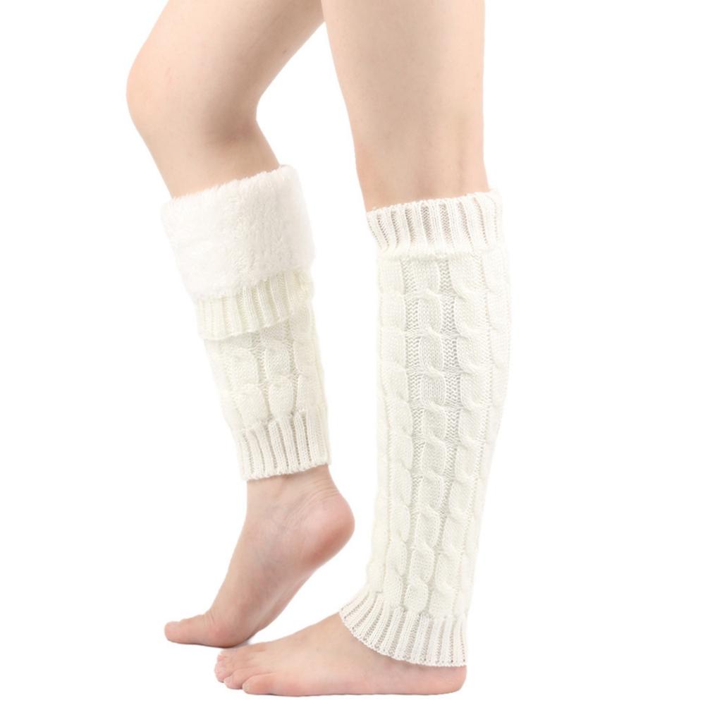 Women's Winter Fleece Pile Hosiery Knit Knit Woolen Hosiery