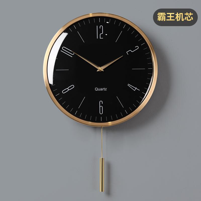 Nordic Luxury Pendulum Clocks Wall Home Decor Creative Metal Wall Clock Modern Gold Silent Watch Living Room Decoration Gift