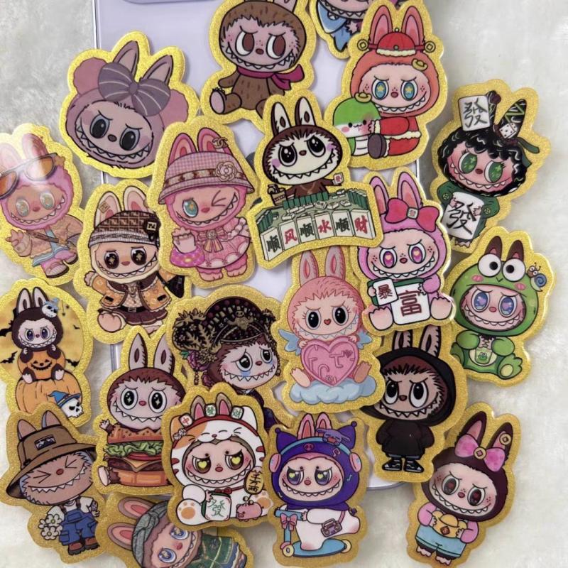 Kolorowe naklejki na telefon komórkowy, urocze naklejki na telefon komórkowy z kreskówkowym wzorem, naklejki dekoracyjne na etui na telefon komórkowy