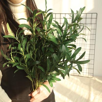 Olive Leaves Branch Plant DIY Bouquet Wedding Party Artificial Flower