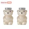 500ml Portable Cartoon Bear Transparent Bottles Cute Reusable Drink Containers for Bubble Tea Juice Milkshake Party Supplies