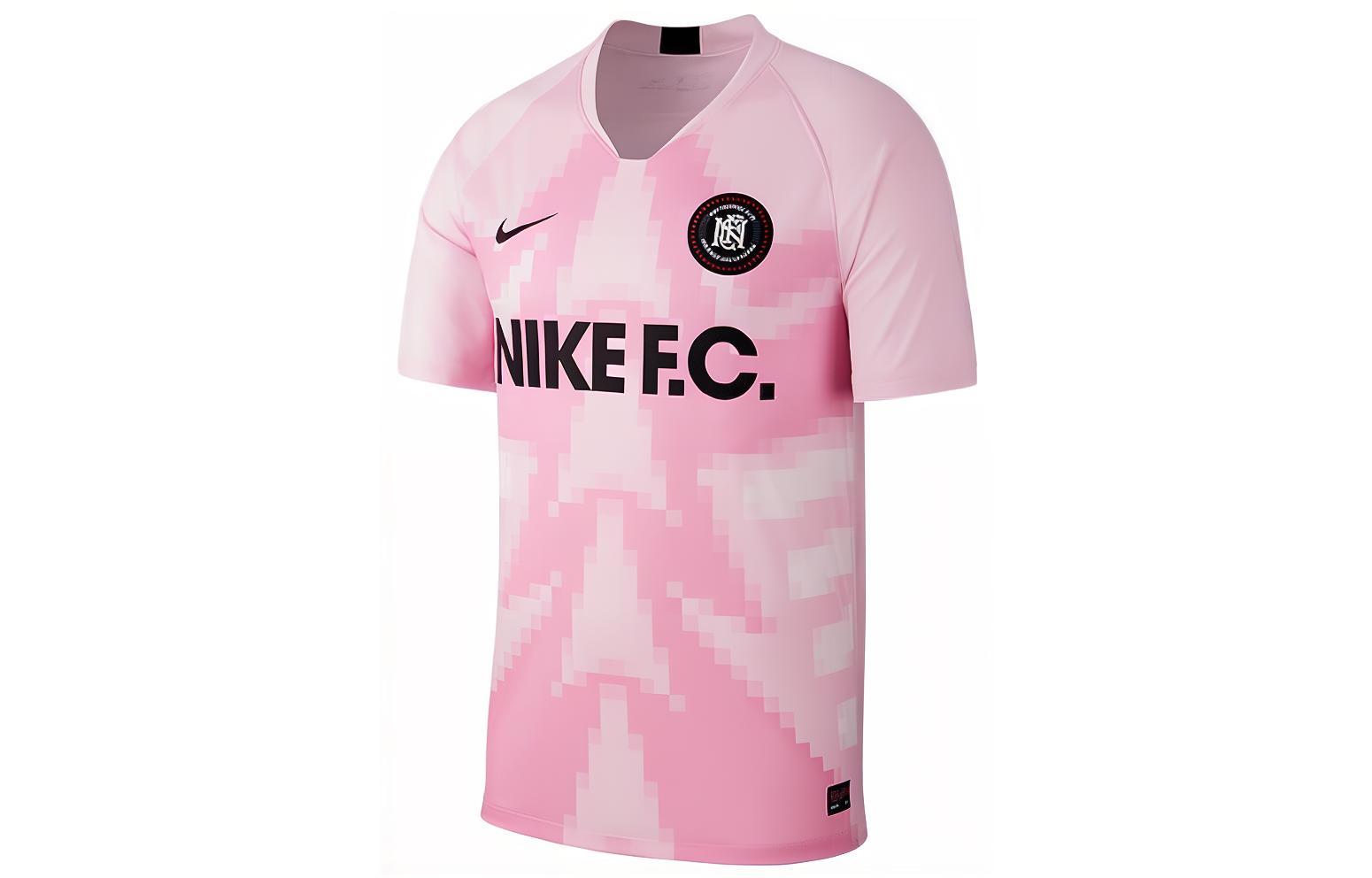 Nike FC Alphabet Printing Soccer/Football Short Sleeve T-Shirt AO0667-663 XL