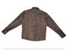 Party Stylish Real Handmade Ανδρικό Πουκάμισο Καφέ Επίσημο Casual 100% Lambskin Leather
