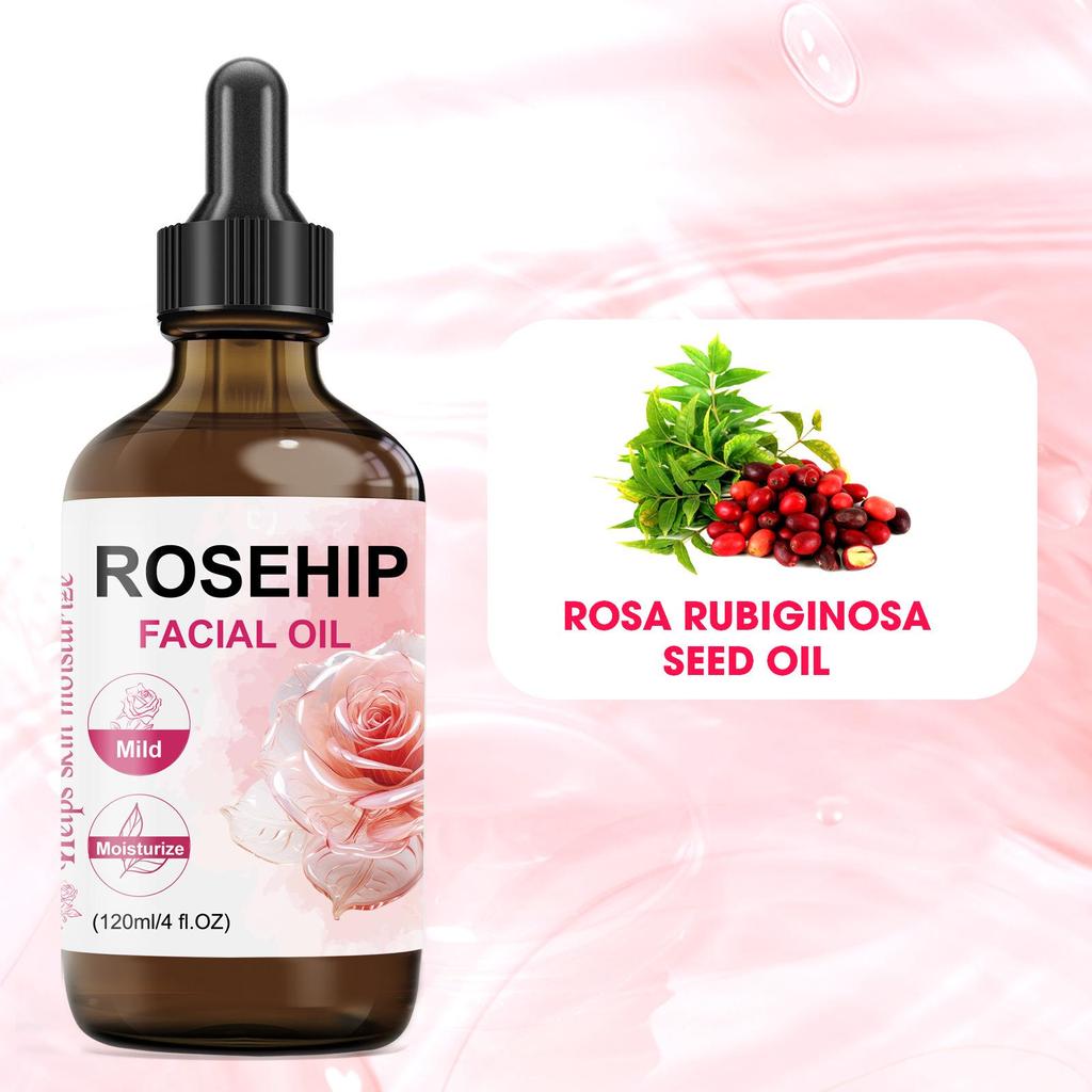 Cross-Border Natural Rose Essential Oil - Facial, Hair & Nail Moisturizer 