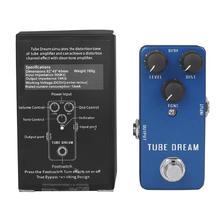 Guitar Overdrive Pedal with Vintage Tone Reproduction Guitar Effects Suitable for Various Music Styles and Settings