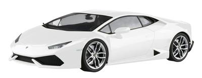 AOSHIMA Vorlackiertes Modell, Serie 2014, Lamborghini Huracan, weiß lackiert, Kunststoff, grün, 1/24, 04-B