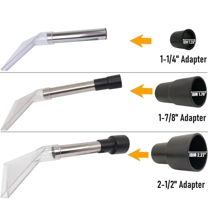 Vacuum Attachment Set Upholstery Nozzle for Various Surfaces Cleaning Compact Design with Enhanced Liquid Absorption