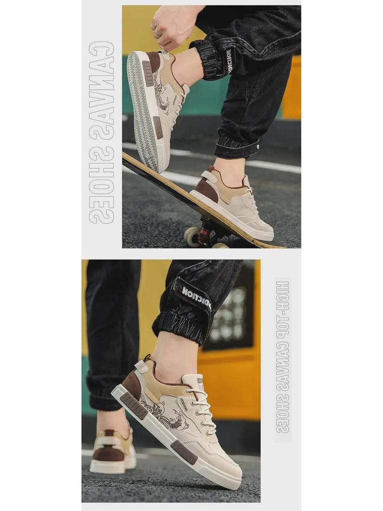 4647 Scarpe Casual da Uomo alla Moda Taglia Larga con Inserti in Camoscio - Calzature Sportive per Tutte le Stagioni
