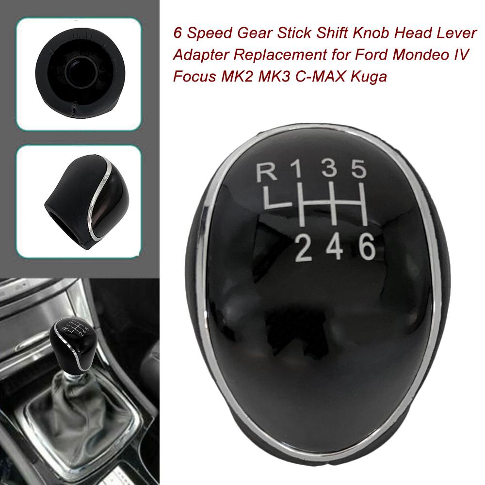 6 Speed Gear Stick   Knob Head Lever Adapter Replacement for         MK2 MK3 C-   