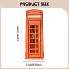 1/64 Miniature Phone Booth Telephone Collectibles Accessories DIY Projects Retro Railway