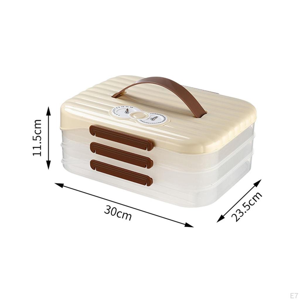 Dumpling Organizer Food Container Preservation Tray Refrigerator Dumplings for Snacks