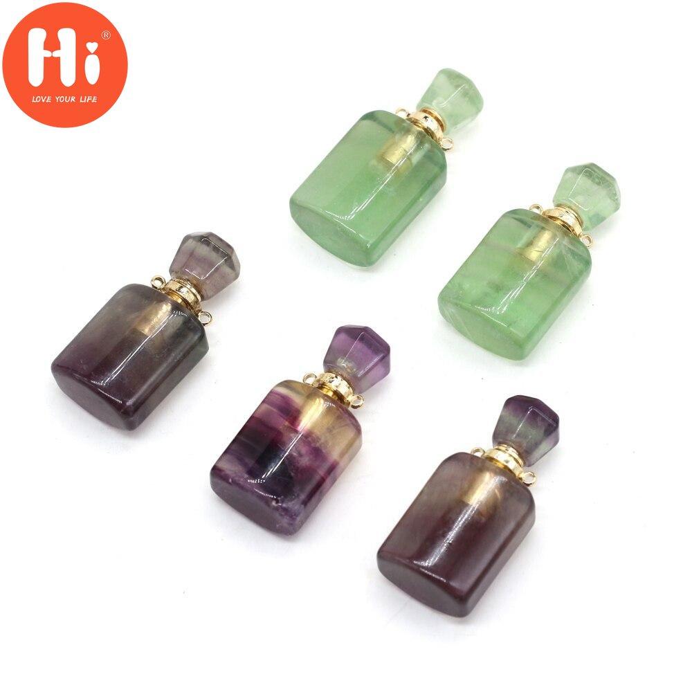 

Привіт, натуральний камінь, флюорит, флакон парфумів, намисто, кулон, високоякісний розсіювач ефірних масел, підвіски для виготовлення ювелірних виробів, аксесуари для намиста своїми руками Fluorite-15×34 mm фіолетовий