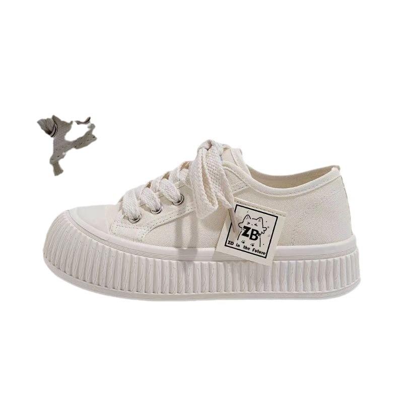 Popular board shoes women's 2025 summer new versatile little white shoes lightweight soft sole student casual board shoes ins trend
