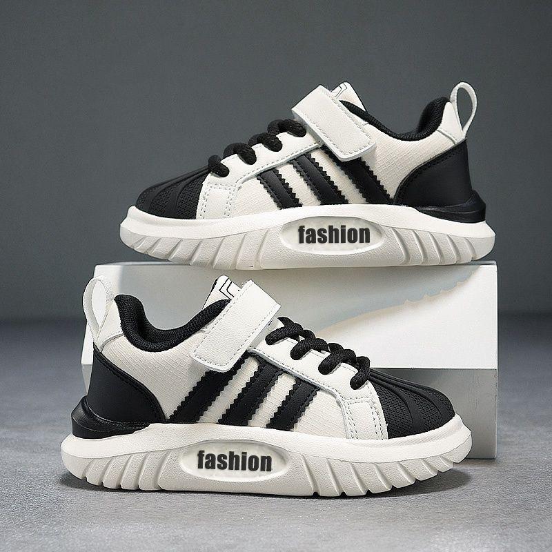 

Повседневная спортивная обувь для девочек 2025 новая весна и осень детские кеды для скейтборда мальчики ракушка носок нескользящие студенческие универсальные кеды 37