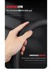 Odorless, non-slip steering wheel cover for BMW i3, i5, ix1, ix3, 5 Series & new energy vehicles; stitch-free design.