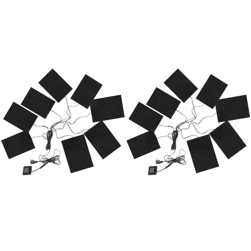 3 Stufen Elektrischer Stoffheizer USB Heizkissen Outdoor Thermisch Winter Heizweste Pads Westenheizung für DIY Beheizbare Kleidung