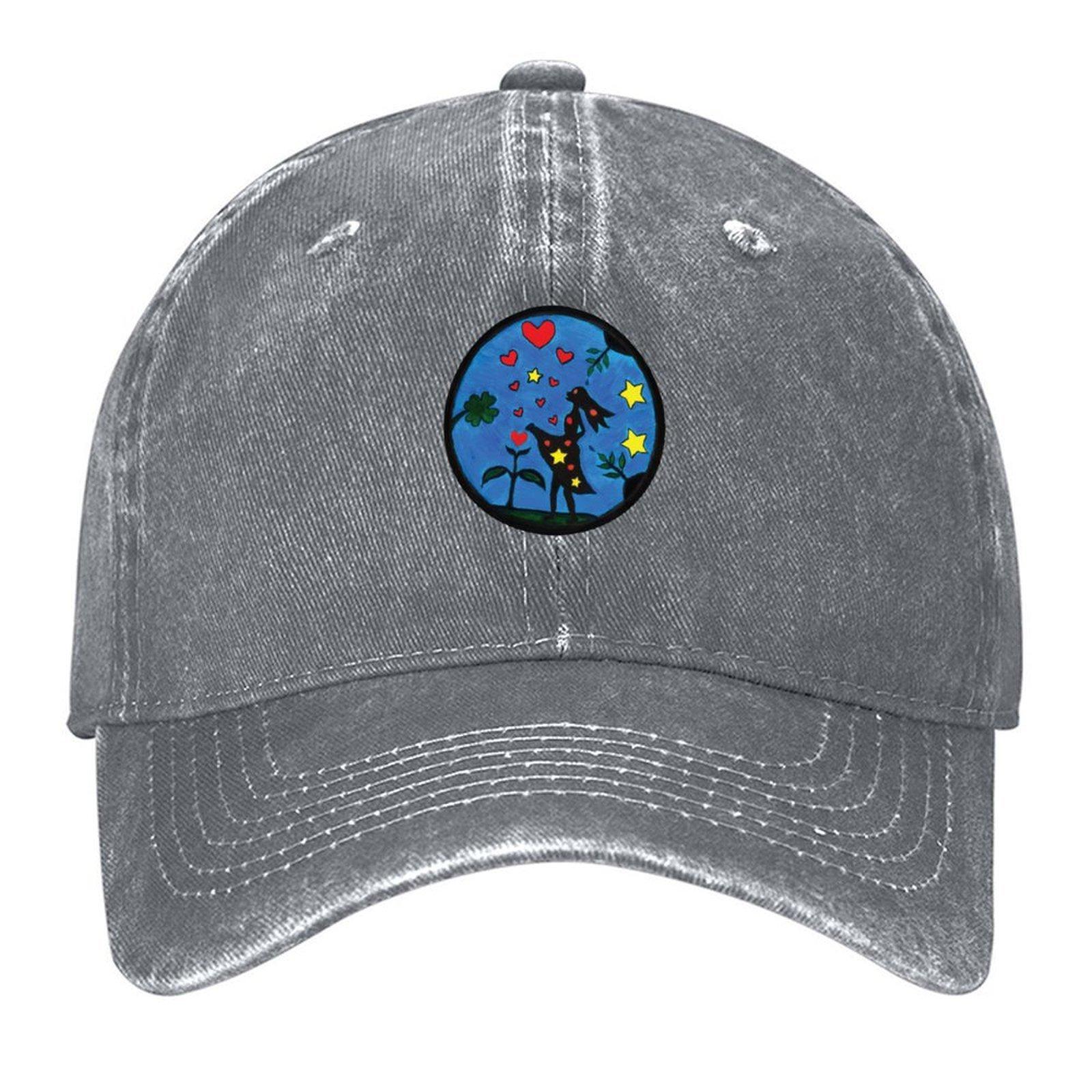 

2026 Blue Bubble Comic: Manifesting Love (3:6B-Cropped) Baseball Cap New In Hat Big Size Hat Black Girl Men s